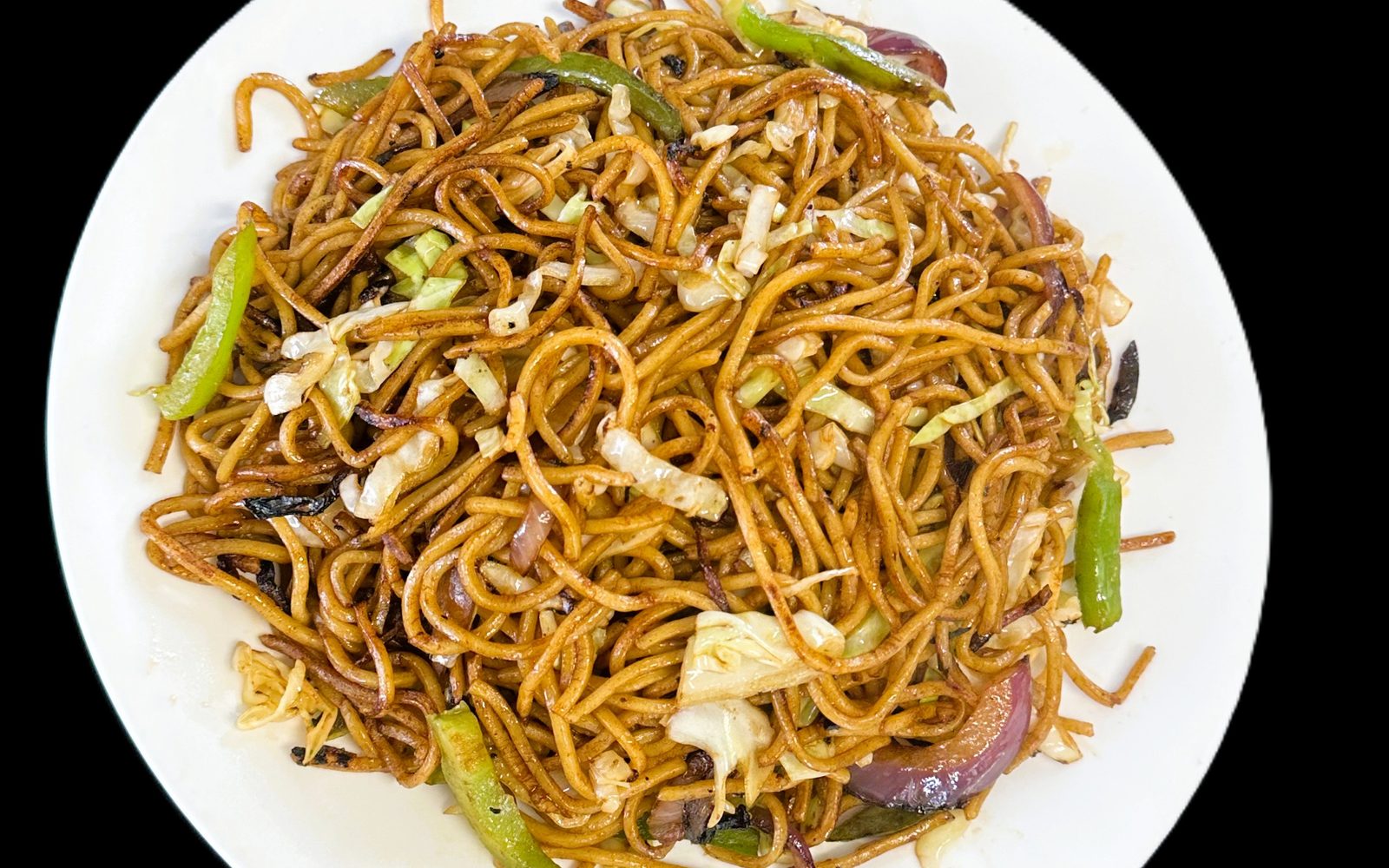 Wok-tossed Nepali-style chowmein noodles